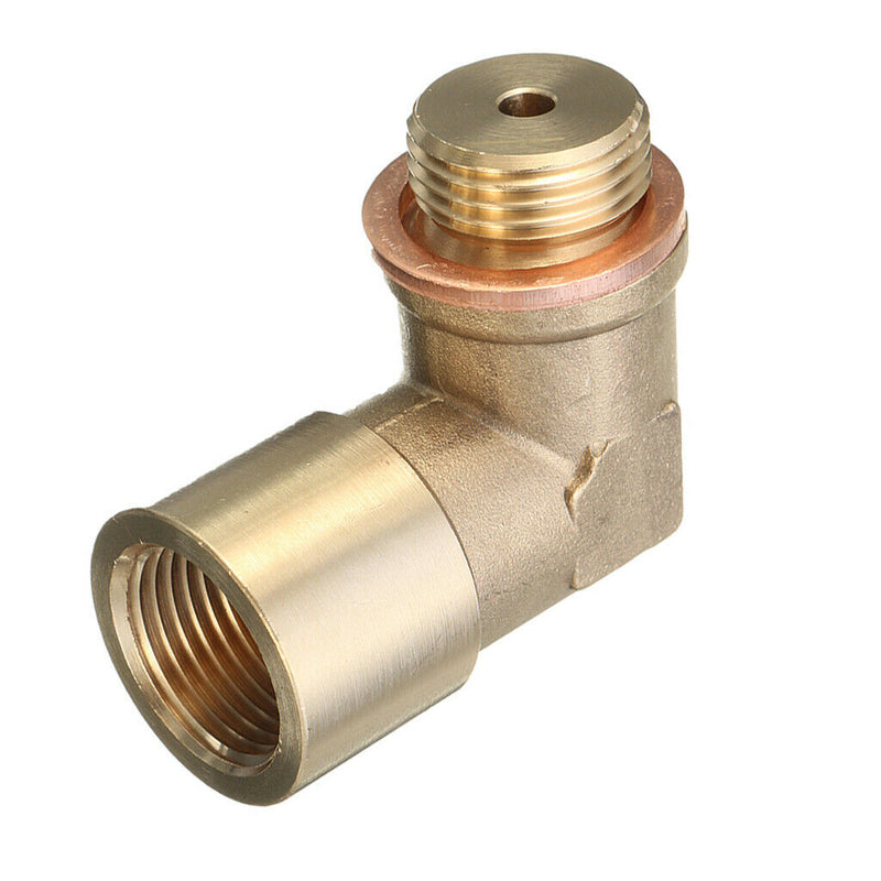 M18X1.5 O2 Oxygen Sensor Extender 90 Degree Angled Bung Extension Spacer
