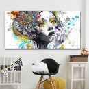 Modern Canvas Prints Colorful Mosaic Painting Anime Women Art Girl Face wit C8F9