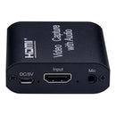 1080P USB HDMI Video Capture Card Device with Mic Input +3.5mm Audio Output A