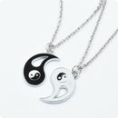 Women Men Yin Yang Necklace Pendant - Taoism Tai Chi Trigram Valentine's Da E8Q8