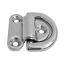 Folding Deck Pad Eyes/Lashing D Ring Tie Down Point Anchor Fixing Cleat Plate