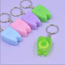 Portable Dental Floss Teeth Clean KeyRing Keychain Travel 15M Random Color S Gw