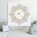 Special Shaped Diamond Embroidery Flower Wall Clock 5D Diamond Painting CrosB3D4