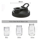 3Pcs Pack Wide Mouth Canning Lids Flip Cap Lids with Leak-Proof Seal Storag V6T8