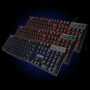 Russian/English Mechanical Feel Wired Gaming Keyboard for PC Cool Backlit