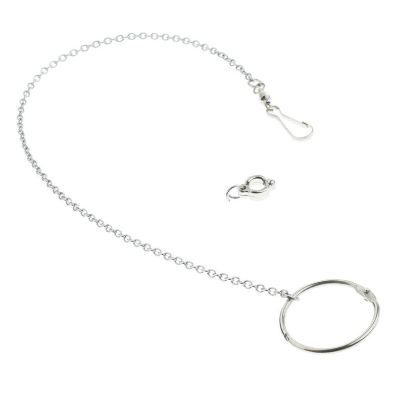 3x Parrot Stainless Steel Eight Rings Anklet Animal Bird Cockatiel