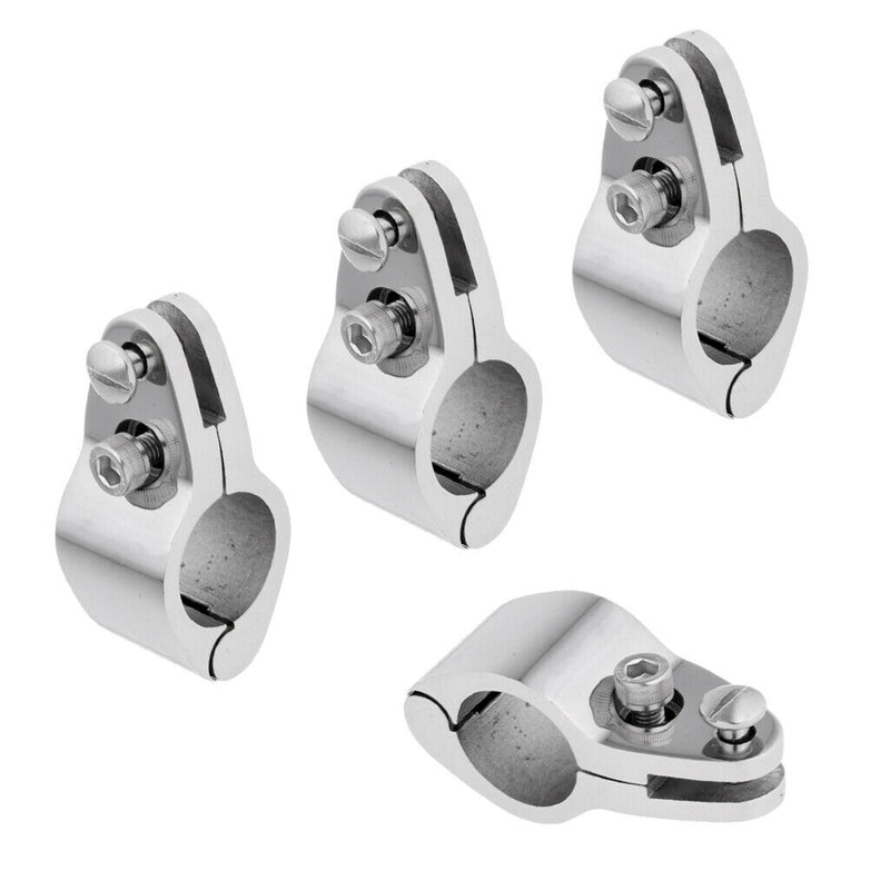 4 Pieces/ Set 0.87'' Boat Cover/ Canopy Bar Tube Clamp - Durable Strong Marine