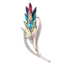 Multi-color Crystal diamond Brooches wheat ear Brooch Pin Fashion Jewelry C