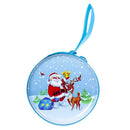 Cartoon Old Man Round Coin Purse Cash Candy Box USB Headset Organizer Xmas Party