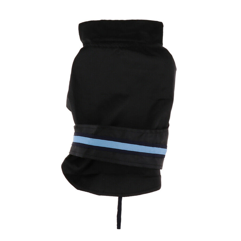 Pet Dog Waterproof Clothes with LED Luminous Strip Reflective Coat Black S
