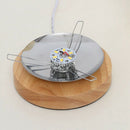 Wood Rattan Twine Ball Lights Table Lamp Room Home Art Decor Desk Light