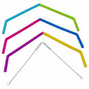 6pcs/set Reusable Silicone Straws For Birthday Wedding Parties BBQ With 2 B K5O1