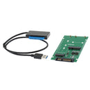 2 in 1 Combine Mini PCI-E M.2 NGFF & mSATA SSD To SATA 3.0 III Adapter