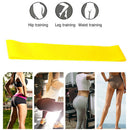 Sports Resistance Rubber Band Yoga Gym Fitness Training Pull Rope (Yellow) A