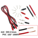 16pcs/ Set Multifunction Multimeter Alligator Probe Silicone Test Lead Tool