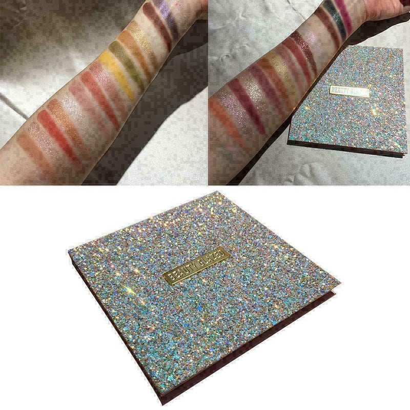 16 Colors Beauty Glazed Eye Shadows Palette Matte Glitter Eyeshadow Cosmeti L3L3