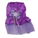 Dog Cat Bow Tutu Dress Lace Skirt Pet Dog Costume Dog Clothes (purple, XS) Y7D9