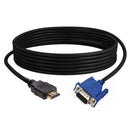 1.8m HDMI Male to VGA Male Cable HDTV Projector 1080P Video Adapter Cord