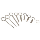 Stainless Steel Car Stereo Radio Removal Remove 8 Keys for Audi Mercedes Ford VW