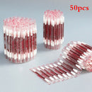 50Pcs Disposable Medical  Iodine Stick Disinfected Cotton Swab Care Tool Aid M&E