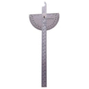 Stainless Steel 180 Protractor Angle Finder Arm Measuring Ruler 200mmx90mm