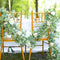 Artificial 1.8M Eucalyptus Garland with Champagne Roses Greenery Garland Eu W6W6