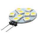 10 pcs G4 DC 12V 9 5050 SMD LED Spot Light Bulb Warm White for RV Boat