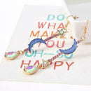 Beautiful Betsey Johnson Fashion Jewelry Blue moon&star earrings jewely X9V4