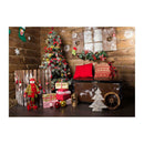 Christmas Backdrop Cloth Family Scene Fabric Festival Party Household Decor