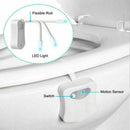 4Pcs LED Toilet Bowl Night Light Motion Sensor 8 Colors Bathroom Potty Seat Lamp