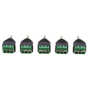 10x 3.5mm 1/8" Stereo Audio Male Plug to AV 3-Screw Terminal Connector
