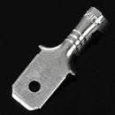 6.3mm Male Electrical Spade Crimp Terminals Wiring Connectors 100 Pcs Y4L2