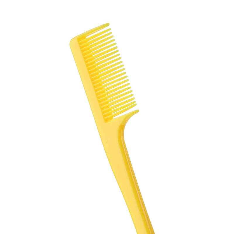 Beauty Double-sided Edge Control Hair Comb Eyebrow Brush Combs (Yellow)