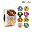 500Pcs/roll Cute Animals Reward Stickers Kids Motivational Students StickSEAU