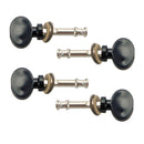 Black Ukulele Tuning Pegs Pin Machines for Ukulele Replacement, 4 Pack