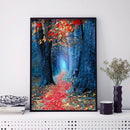 Full Round Drill Rhinestone Picture DIY Maple Leaves Path Diamond Painting