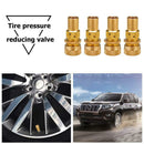 4pcs Universal Offroad Brass Tire Deflators Kit Automatic 6-30psi Tyre Defl