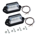1X(Number Plate Lights Led License Plate Light Rear Lamps Universal 12v 24v