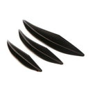 6PCS Universal Fit Front Bumper Lip Splitter Fins Body Spoiler Black
