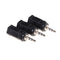 3pcs Black 2.5mm Male to 3.5mm Female Audio Stereo headphones  Adapter Plug JR