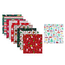 10x Dressmaking Textile Christmas Square Cotton Fabric Upholstery Crafts Bundle