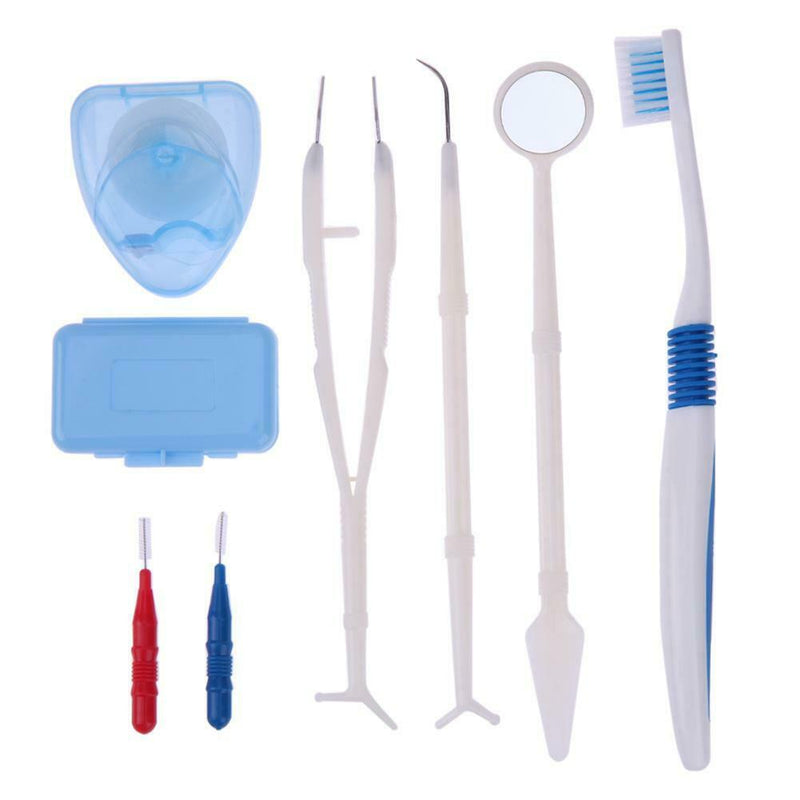 Professional Orthodontic Toothbrush Floss Brace Protect Wax Oral Care Kit A