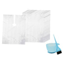 50pcs Hairdressing Capes Barber Perm Hair Styling Dyeing Apron W/ Brush Bowl