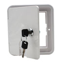 Square ELECTRIC CABLE HATCH w/ Key for RV Electric Cord RV Camper Electric Cord
