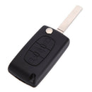 Flip Folding Remote Car Keyless Key Case Shell for PEUGEOT 407 307 308 607