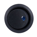 4x Mini Round Blue LED Indicator Toggle Switch 3 Pin On-Off 12V DC I4Q6