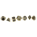 Set of 7 Zinc Alloy Enamel Polyhedral Sided D4-D20 Dice for Board Card Game