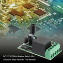 DC 12V 433MHz Wireless Switch Mini 1 Channel Relay Receiver + RF Remote (D)