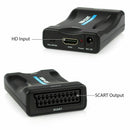 1080P HDMI to SCART Video Audio Converter with DC Cable for HD TV (EU)