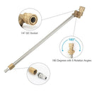 Pressure Washer Wand with Adjustable Angle Nozzle, 16 in ch Spray Lance 180